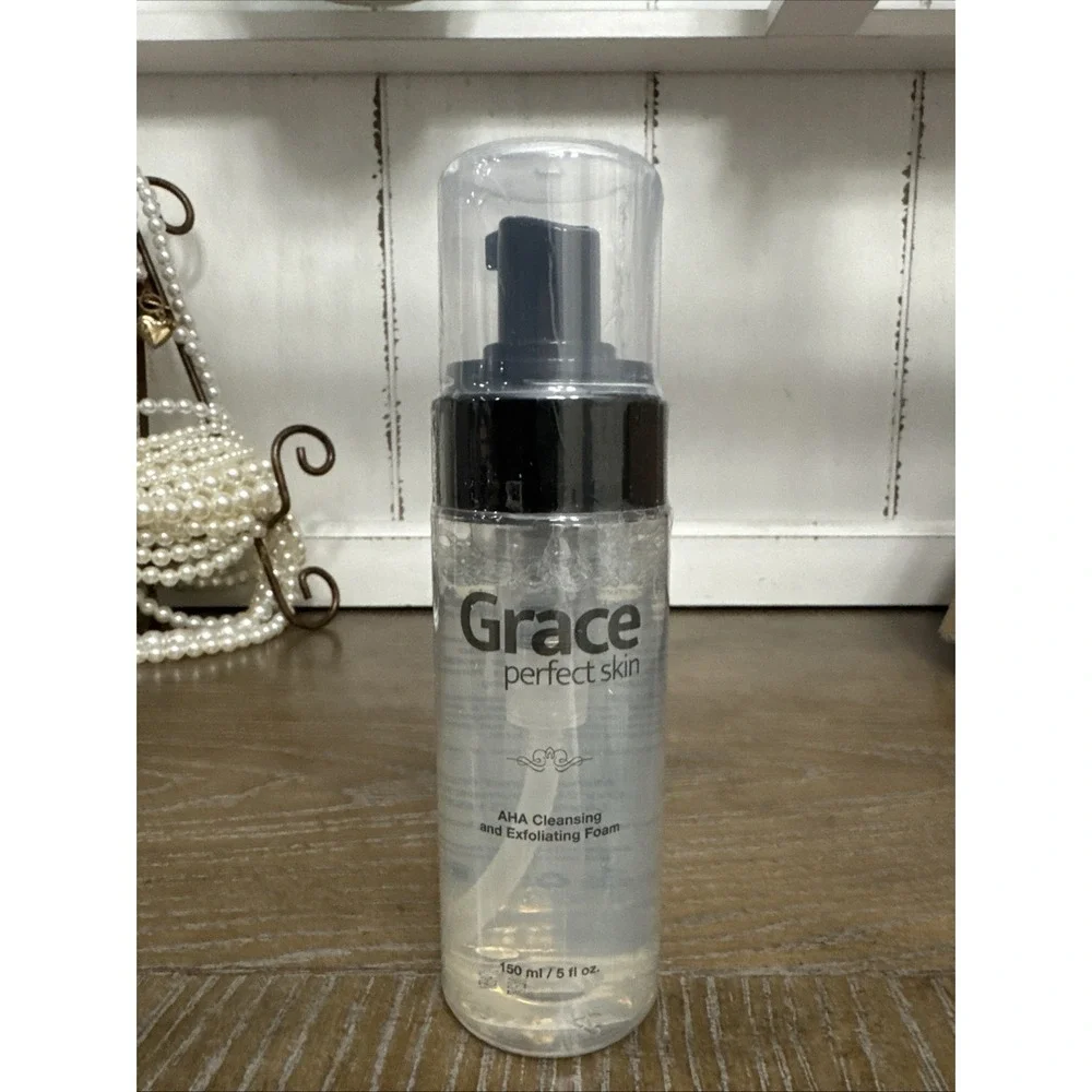 Grace Perfect Skin AHA Cleansing & Exfoliating Foam 5oz‎ Glycolic Acid Cleanser